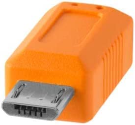 TetherPro USB-C to 2.0 Micro-B 5-Pin, 5Gbps Gen 1, 15' (4.6m), High-Visibility Orange