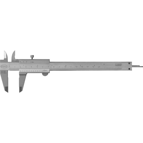 STEINLE 1102 Pocket Vernier Caliper 150 mm with Locking Screw Reading: 0.05 mm DIN862 - Includes Thread Chart