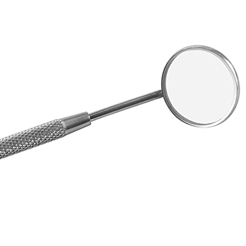 [Australia - AusPower] - Dental Mirror for Teeth Inspection #4, Stainless Steel 6.75" 