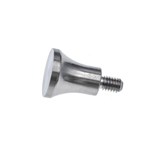 SUXING Flat Contact Points for Dial Digital Indicator Depth Gauge Thickness Gauge 4-48 UNF Thread Bell Contact Points PT06632-2 (3/8 Inch Diameter) 3/8 Inch Diameter