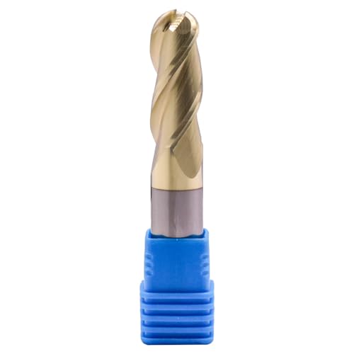 BestParts 1/2-inch 3-flute ball nose solid carbide end mill for aluminum with ZrN coating