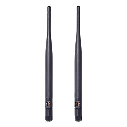 Bingfu WiFi Antenna RP-SMA Male Dual Band 6dBi MIMO WiFi Antenna | Rundstrahlantenne für 2,4/5/5,8 GHz WLAN-Router Gateways, PCIe-Netzwerkkarten, USB-WLAN-Adapter und Überwachungskamera Antenne x2