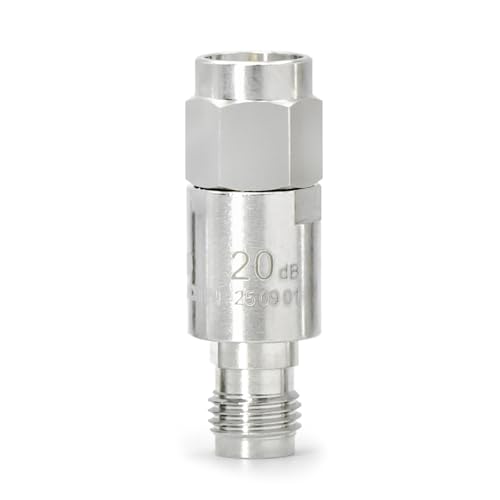 TOJOIN 12.4GHz RF Coaxial Attenuator, 3/6/10/20/30dB 5PCS SMA Copper Attenuator, Male to Female, 2W 50Ohm SMA Attenuator, Used in Mobile Communication, Aviation, Radar 2W 12.4G mix pack(3/6/10/20/30dB)-5pcs