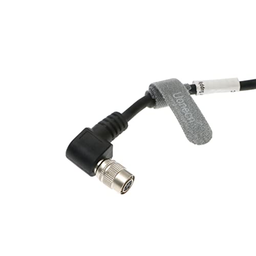 Uonecn HR10A-7P-6S Hirose 6 Pin Female to Open End Cable, Industrial Machine Vision Power I/O Trigger Cable, High Flex Shielded for Basler, Keyence, Cognex, Sony CCD, Hikvision, C-Type 9.8FT/3M Right angle 6 Pin C-Type