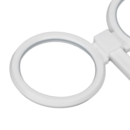 Plastic Optical Flipper, Adjustable Optometry Flip Lens Instrument, Eye Holder, Eye Trainer Occluder with Vision Test Card for Amblyopia (White)