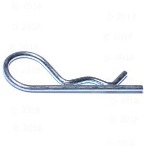 Hard-to-Find Fastener Hitch Pin Clips, Zinc-Plated Alloy Steel, Durable Metal Safety Pin Clips for Heavy Duty Trailer Hauling, Farm & Industrial Use, 1/8 x 2-9/16", Pack of 100 1/8 x 2-9/16"