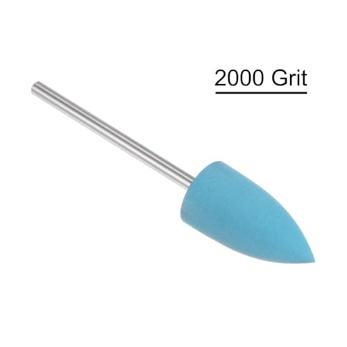 sourcing map Pack of 10 Sanding Pins, 10 x 51 mm, Grinding Attachment for Cordless Screwdriver, 2000 Grit, Large Tip, Handle Diameter 2.35 mm, Professional Polishing Accessories for Grinding, Polishing blue