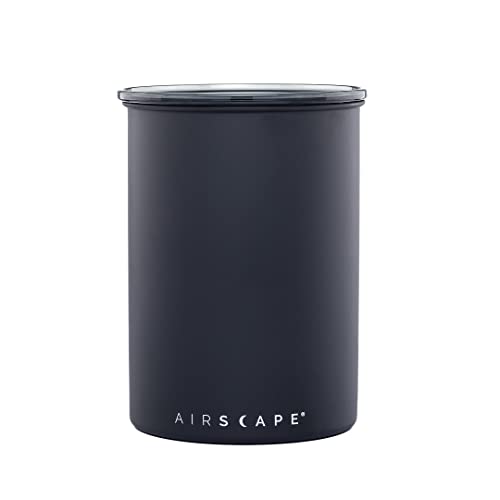 AirScape stainless steel coffee canister for food storage, featuring a sleek design and airtight lid for fresh coffee preservation.
