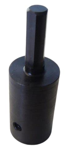 Made in USA - 3/8" Drive Flat Round Chuck - Annular Cutter Bit Adapter Tool with 3/4" Female Shank fits Weldon - for Drill Press & Milling Machines