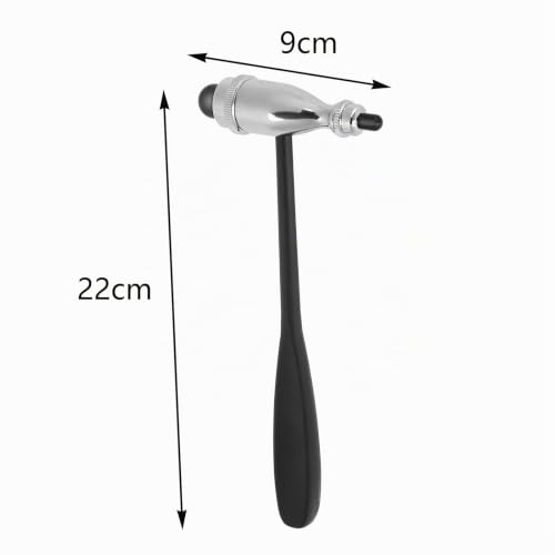 Neurological Reflex Hammer Neuro Reflex Hammer with Double Plastic Head | Lightweight Percussion Reflex Hammer Medical Neurology Therapy Hammer for Reflex Tests
