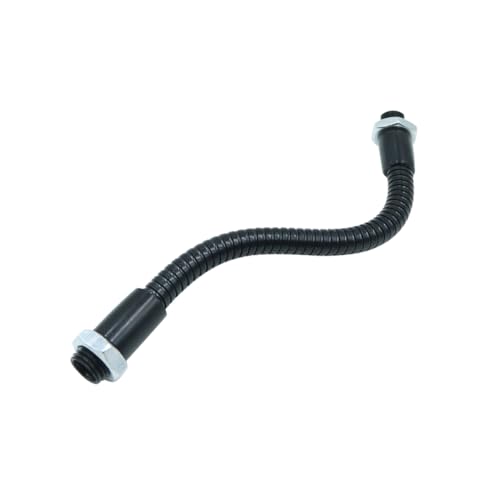 Ticha Pack of 2 6 inch microphone gooseneck, M10 thread metal hose, gooseneck, for lamp holder, microphone stand, DIY equipment mount