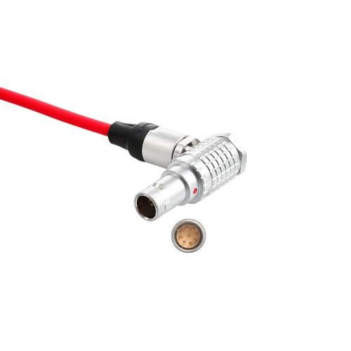 Alvin's Cables Ultra Soft Timecode Cable for RED Komodo, RED V-Raptor 8K Camera, Tentacle Sync 3.5mm TRS to EXT 9 Pin Male Cable 45CM| 18inches RA 3.5mm to RA 9 pin 45cm/18in Ultra Soft