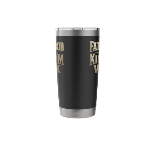Christian Fatherhood is Kingdom Work Man of God Gift Stainless Steel Insulated Tumbler Black 567 g
