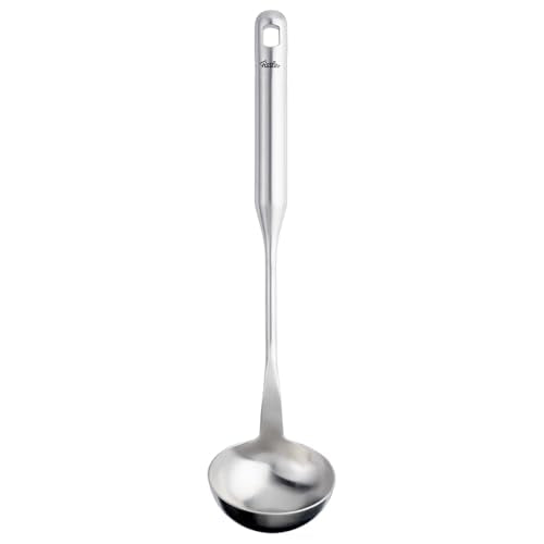 Fissler Essential Soup Ladle, 18/10 Stainless Steel Kitchen Utensil for Soups & Sauces, Ergonomic Handle, Dishwasher Safe