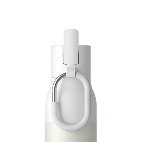 LARQ Bottle Filtered – Insulated Stainless Steel Water Bottle with Filter Straw, Removes Chlorine, PFAS Lead, BPA-Free Leak Proof Flip Top, 24h Cold for Travel Gym Office, 25 oz, Granite White 25 Ounces