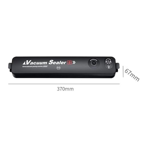 Vacuum Sealer Machines, Automatic Sealer Machine One-Touch Vacuum Sealing with 10Pcs Seal Bags (Black)