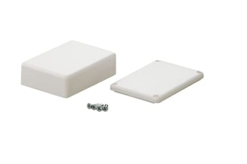 HBT3 - ABS Plastic Enclosure with Lid, Multipurpose Enclosure, Module Housing, (LxWxH) 73.5 x 51 x 25.5 mm, White - Matt HBT3: 73,5 X 51 X 25,5 mm