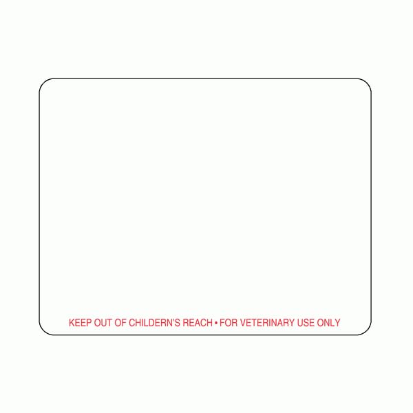 Veterinary Prescription Labels w/Warning - 2.125" x 2.75", 400 Label/Roll | Bold Red Warning - “Keep Out of Children’s Reach - for Veterinary Use Only | LabelValue Brand