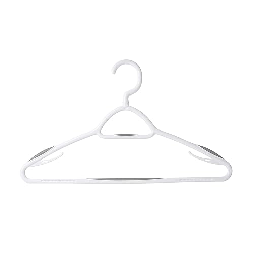 Neatfreak Set of 12 Deluxe Non Slip Clothes Hangers - Space Saving Design for Jackets, Pants, Shirts, 360 Degree Swivel Neck, Soft Grip Bars, Produced in North America Pack of 12