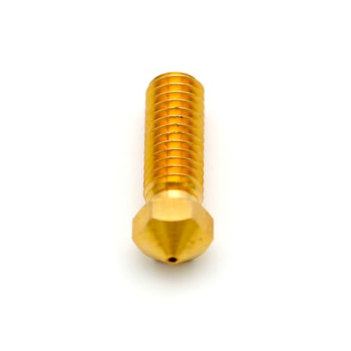 3D FFREUNDE High Quality Brass Nozzles 0.4mm - Pack of 2 - Compatible with Volcano Hotend Type - Precision Nozzles for Clean & Even 3D Prints