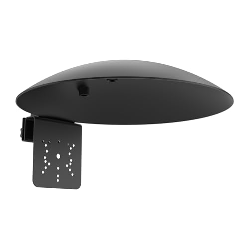 Universal Waterproof Outdoor Sun Rain Shade Shield Cover with Gutter Mount Bracket Compatible with eufy,AOSU,Reolink,TP-Link Tapo,SEHMUA,Cinnado and All 1/4'' Thread Security Camera (Black)
