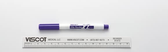 [Australia - AusPower] - 1456XL-10 Mini Ultra Fine Tip XL Surgical Ink Marker- 10 Count- Prep Resistant Surgical Grade Skin Marker- Latex Free, FDA Registered- Designed for Surgical Procedures, Tattoos, Piercings, Etc. 