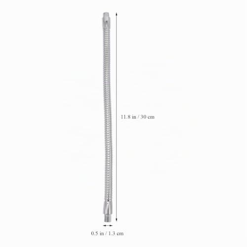 Flexible Gooseneck 11.81 Inch LED Light Holder with Thread Flex Arm for Table Lamps Reading Lamps and DIY Lighting with Adjustable Angle and Quick Release Base