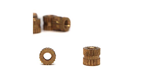 binifiMux M3 knurled brass threaded nut inserts assortment kit for plastic, 300 pieces in two packs
