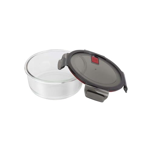 Zwilling J. A. Henckels Zwilling Gusto 39506-004 Gusto Storage Container, Round Shape, 4.9 fl oz (1,300 ml), Glass Airtight, Heat Resistant, Container, Microwave Safe, Dishwasher Safe 1300ml Single Item