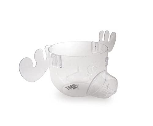 Dycica Marty Moose punch bowl with festive moose design, large ceramic bowl perfect for holiday parties and gatherings.