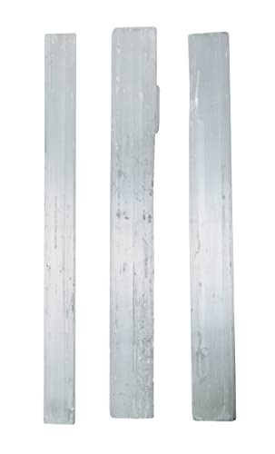 | Selenite Stick | Large | Size 6” - 9” | 1 Pc | Crystals and Healing stones, spiritual gifts for women, Reiki, Chakra, Witchcraft, Yoga, Meditation Accessories
