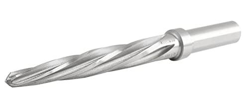 Accusize 1/2-inch HSS aligning reamer with 3-flat shank and 5-flute design