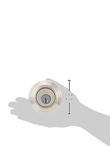 Kwikset 985 Double Cylinder Deadbolt featuring SmartKey® in Satin Nickel