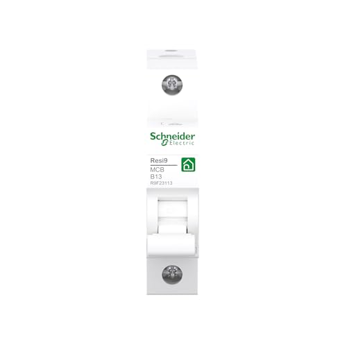 Schneider Electric R9F23113 Resi9 1 Pole Circuit Breaker | 13A, B-Characteristic, 6kA, 1 piece 1 Stück