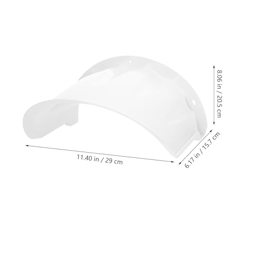 HOMSFOU Outdoor Camera Cover Security Camera Sun Rain Cover Shield Weatherproof Roof Protector for Outdoor Security Cameras Easy Install Accessories 11.41 X 8.07 X 6.18 in White