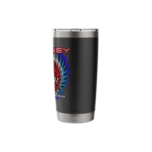 Journey Don't Stop Believin' Scarab Stainless Steel Insulated Tumbler Black 20 Ounces