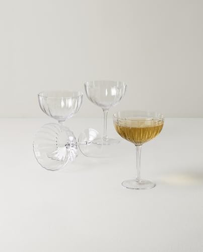 Lenox Curva Coupe Cocktail Glasses, Set of 4