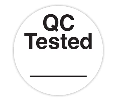ChromaLabel 3/4 Inch Round Permanent Color-Code Quality Control Tested Dot Stickers, 500 Pack, White, QC Tested