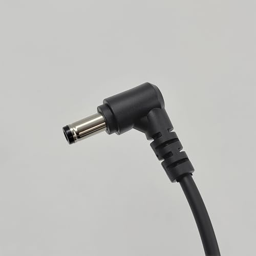 2 Pin 0B Male Lemo-Compatible to Right Angle DC 5525 Coiled Power Cable Suitable for Teradek Bolt, Z CAM, ARRI, RED, SmallHD, Preston, Transvideo, Pyxis, 59”