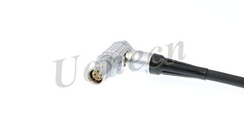 Uonecn D-Tap to 6 Pin Female Right Angle Power Cable for RED Komodo-X, V-Raptor, DSMC2 Epic & Scarlet, for DJI Ronin 4D High-Bright Monitor, 39.4in/1M Right Angle 6 Pin 39.4inch/1m