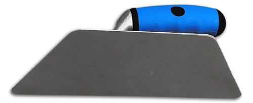 DUE BUOI Ausonia Fusion trapezoidal stainless steel finishing trowel for drywall, stucco, microcement, and corners