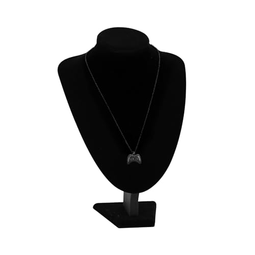 Urn Necklace for Human Ashes Game Controller Cremation Jewelry for Ashes Gamepad Memorial Pendant Hip-Hop Necklace Gift for Men Boy Black