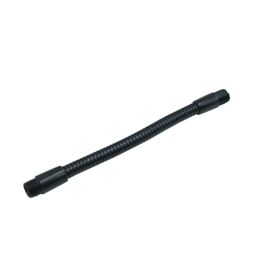 Ticha Pack of 2 6 inch microphone gooseneck, M10 thread metal hose, gooseneck, for lamp holder, microphone stand, DIY equipment mount