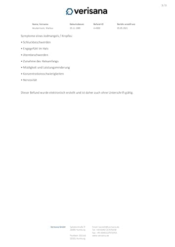 [Australia - AusPower] - Iodine Test - Iodine Deficiency & Creatinine Test Kit - Easy & Convenient Determine at Home - Iodine Deficiency & Thyroid Gland - Verisana Laboratory 