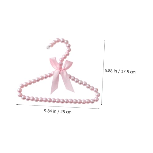 Luxshiny Baby Clothing Hangers 5 Pack Pearl Beaded Hangers for Baby Clothes Toddler Hangers for Closet Organizer Decorative Anti-Slip Nursery and Pet Clothes Hanger 9.84 X 7.48 X 0.39 in
