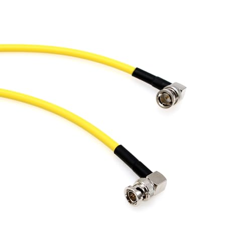 4K 12G SDI BNC Video Coaxial Cable for RED Komodo Komodo-X V-Raptor XL DSMC2 Camera Ninja V Shogun SmallHD Portkeys Feelworld Monitor Teradek, Yellow Canare 80cm