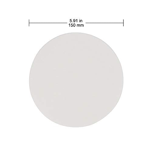 Labasics Quality Filter Paper, Round, Cellulose Filter Paper with 150 mm Diameter and a Filtration Speed of 20 Microns, Pack of 100 White