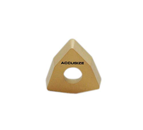 [Australia - AusPower] - Accusize Industrial Tools WCMT2.52 Inserts, TiN Coated, Carbide, Cutting Steel, 10 Pc Set, 2139-1020x10 