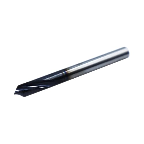 5Pcs 3/16in Solid Carbide Spotting Drill, 2 Flute, AlTiN Coated 5