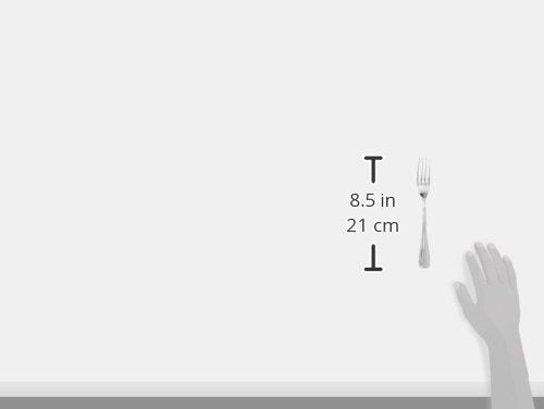 Set of 12 Winco 9-inch stainless steel Shangarila dinner forks for dining use, featuring a sleek, polished design.